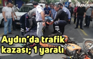 Aydın’da trafik kazası; 1 yaralı