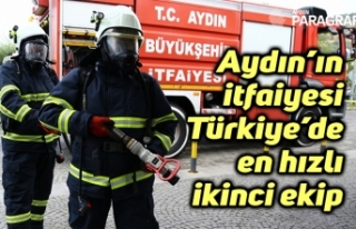 Aydın’ın itfaiyesi Türkiye’de en hızlı ikinci...
