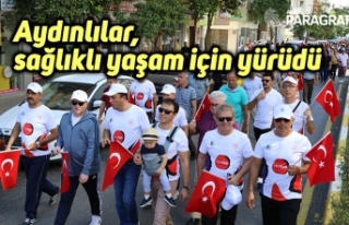 Aydınlılar, sağlıklı yaşam için yürüdü