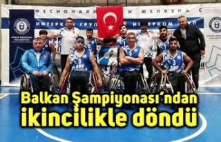 Balkan Şampiyonası’ndan ikincilikle döndü