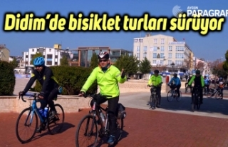 Didim’de bisiklet turları sürüyor