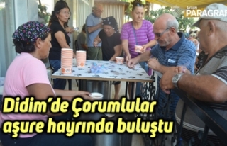 Didim’de Çorumlular aşure hayrında buluştu