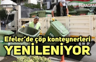 Efeler’de çöp konteynerleri yenileniyor