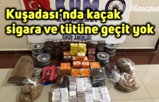 Kuşadası’nda kaçak sigara ve tütüne geçit...