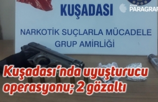 Kuşadası’nda uyuşturucu operasyonu; 2 gözaltı