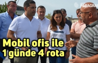 Mobil ofis ile 1 günde 4 rota