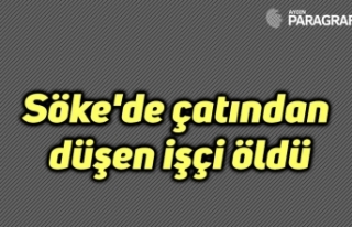Söke'de çatından düşen işçi öldü