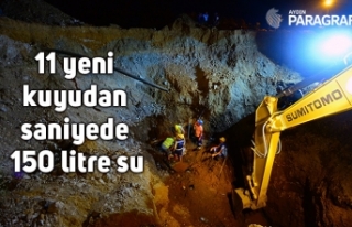 11 yeni kuyudan saniyede 150 litre su