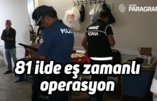81 ilde eş zamanlı operasyon