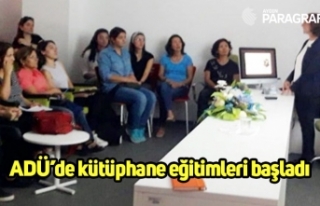 ADÜ’de kütüphane eğitimleri başladı
