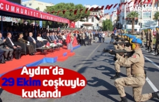 Aydın’da 29 Ekim coşkuyla kutlandı