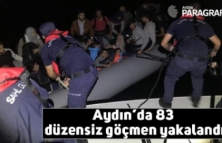 Aydın’da 83 düzensiz göçmen yakalandı