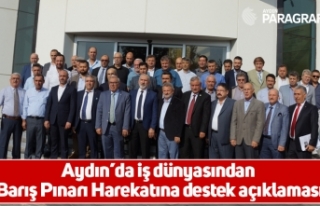 Aydın’da iş dünyasından Barış Pınarı Harekatına...