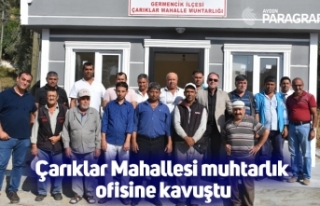 Çarıklar Mahallesi muhtarlık ofisine kavuştu