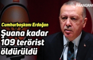 Cumhurbaşkanı Erdoğan: “Şuana kadar 109 terörist...