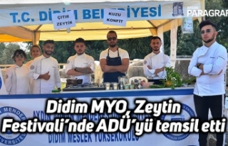 Didim MYO, Zeytin Festivali’nde ADÜ’yü temsil...