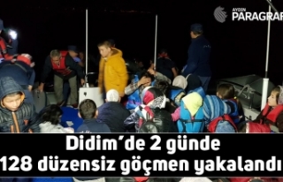 Didim’de 2 günde 128 düzensiz göçmen yakalandı