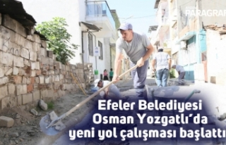 Efeler Belediyesi Osman Yozgatlı’da yeni yol çalışması...