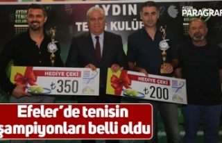 Efeler’de tenisin şampiyonları belli oldu