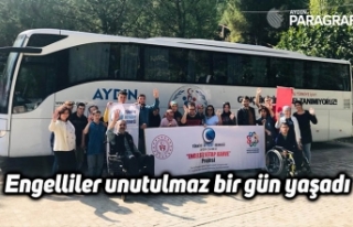 Engelliler unutulmaz bir gün yaşadı