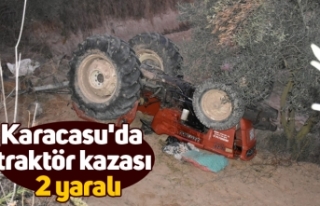 Karacasu'da traktör kazası:  2 yaralı