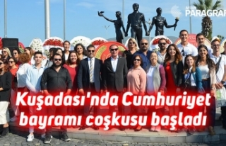 Kuşadası'nda Cumhuriyet bayramı coşkusu başladı