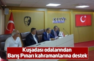 Kuşadası odalarından Barış Pınarı kahramanlarına...
