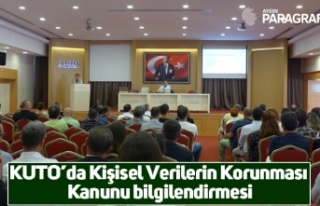 KUTO’da Kişisel Verilerin Korunması Kanunu bilgilendirmesi