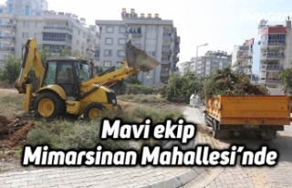 Mavi ekip Mimarsinan Mahallesi’nde