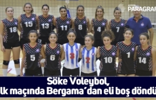 Söke Voleybol, ilk maçında Bergama’dan eli boş...