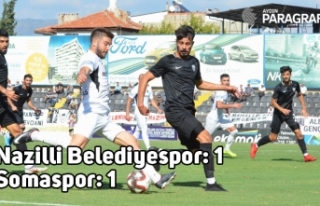 TFF 3. Lig: Nazilli Belediyespor: 1 - Somaspor: 1