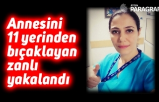 Annesini 11 yerinden bıçaklayan zanlı yakalandı