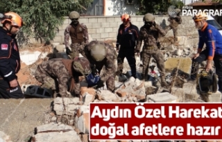 Aydın Özel Harekat doğal afetlere hazır