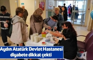 Aydın Atatürk Devlet Hastanesi diyabete dikkat çekti