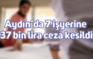 Aydın’da 7 işyerine 37 bin lira ceza kesildi