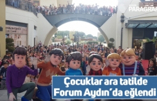 Çocuklar ara tatilde Forum Aydın’da eğlendi