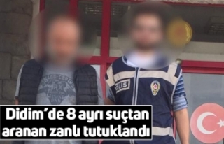 Didim’de 8 ayrı suçtan aranan zanlı tutuklandı