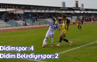 Didimspor :4 Didim Belediyespor: 2