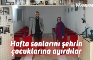 Hafta sonlarını şehrin çocuklarına ayırdılar