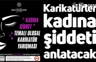 Karikatürler kadına şiddeti anlatacak