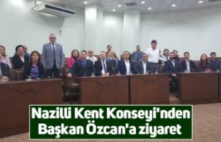 Nazilli Kent Konseyi'nden Başkan Özcan'a...