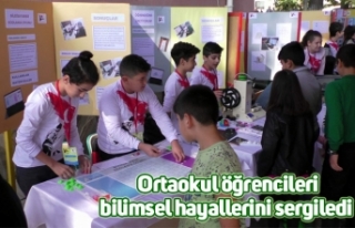 Ortaokul öğrencileri bilimsel hayallerini sergiledi