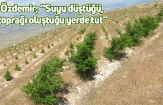 Özdemir; “Suyu düştüğü, toprağı oluştuğu...