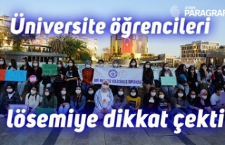 Üniversite öğrencileri lösemiye dikkat çekti