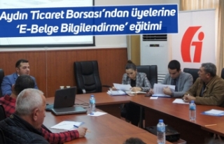 Aydın Ticaret Borsası’ndan üyelerine ‘E-Belge...