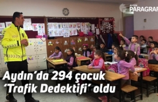 Aydın’da 294 çocuk ‘Trafik Dedektifi’ oldu