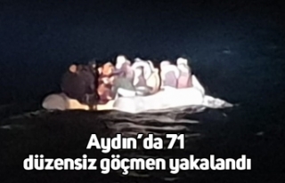 Aydın’da 71 düzensiz göçmen yakalandı