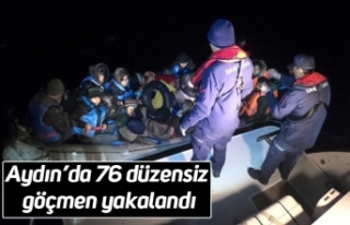 Aydın’da 76 düzensiz göçmen yakalandı