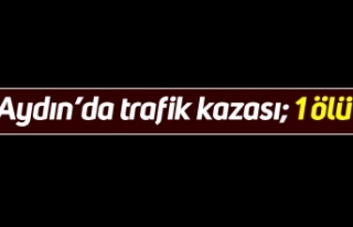 Aydın’da trafik kazası; 1 ölü