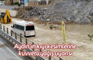 Aydın’ın kıyı kesimlerine kuvvetli yağış...
